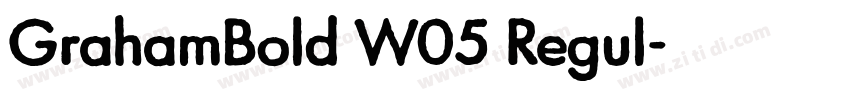 GrahamBold W05 Regul字体转换